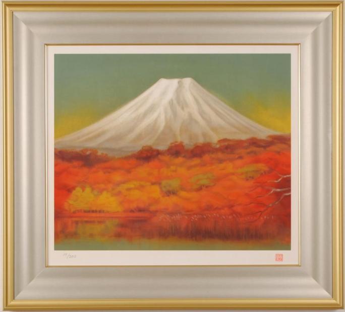 神崎 淳 富士山 版画 kaiga-766-5.jpg