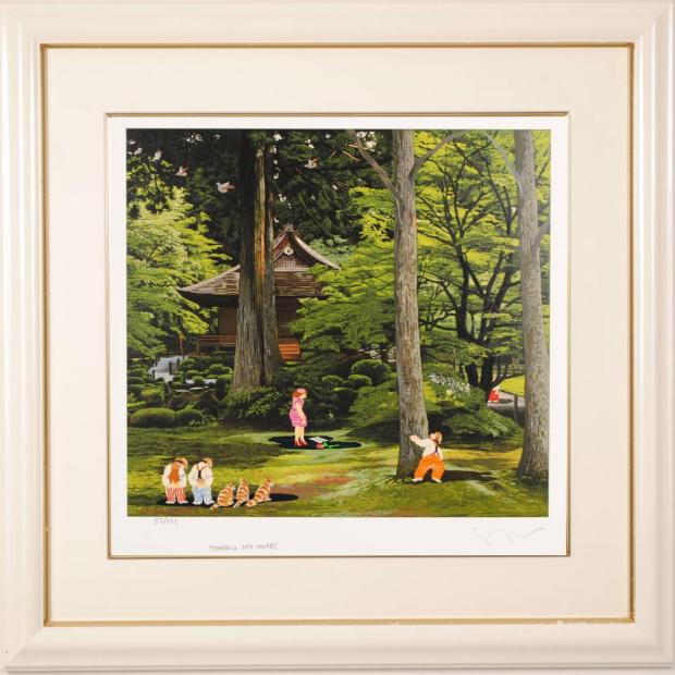 大量入荷 楽天市場】ヒロ・ヤマガタ 玄宮園 インテリア 絵画 滋賀県彦根市 絵画