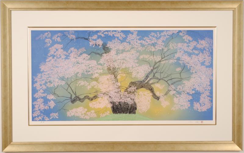 【安い豊富な】サイン有り 「花のある静物」 28/40 リトグラフ 額装品 作家不詳 / Lithograph XXVII/XL 石版画、リトグラフ