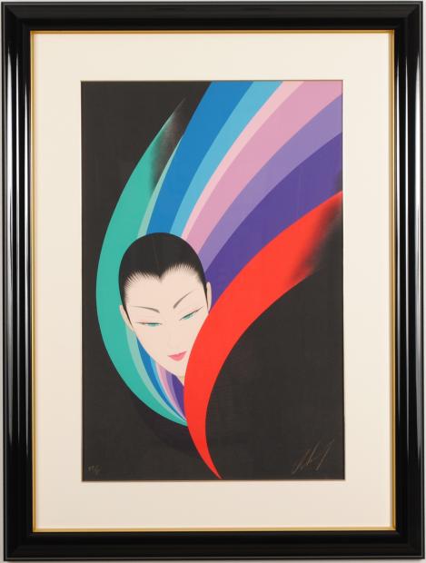 楽天市場】絵画 インテリア 鶴田一郎・喜びのミューズ 美人 アート