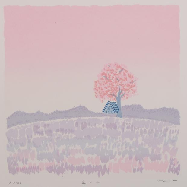 小暮真望【静翠】シルクスクリーン版画 額装 直筆サイン入り 200部限定 楽天市場】小暮 真望「静翠（長野県 上高地 田代池）」シルク