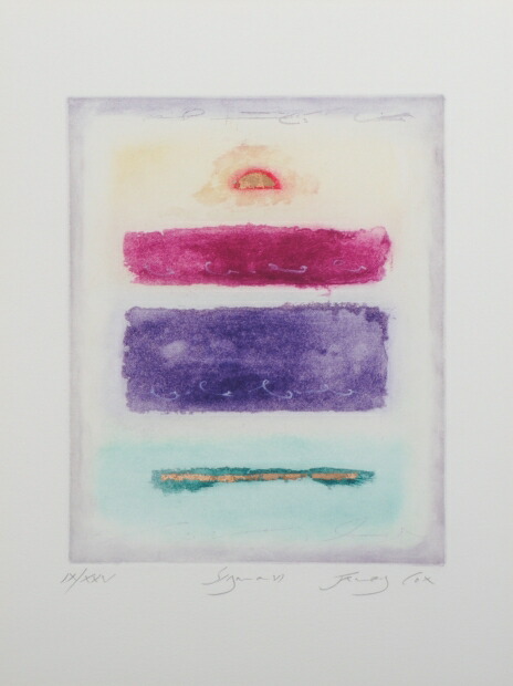 ジェームス・コックスシグマ・6 抽象画 絵画 現代アート モダンアート 銅版画 額付き 国内送料無料
