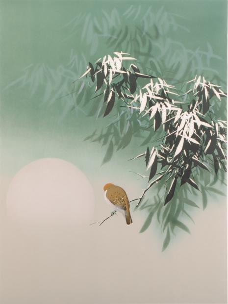 野々内良樹、【憩】、希少な大判額装用画集より、美品、日本人画家、新品額装付 野々内良樹 『光春』 ｜骨董品買取 緑和堂