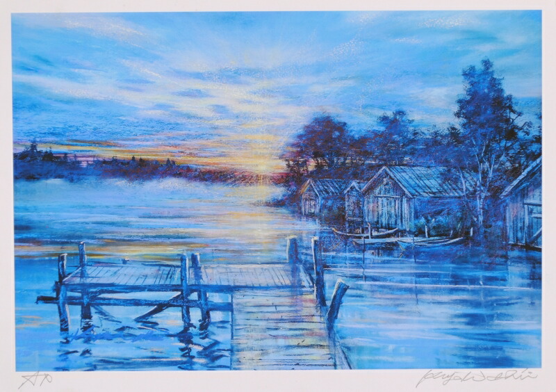 楽天市場】【作家名】石井清 【作品名】タミサリー 北欧 絵画 風景画