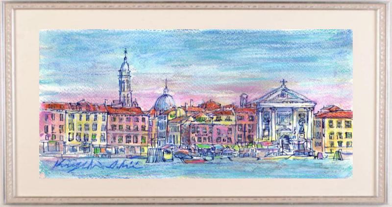 油絵 イタリア絵画、ベネツィア風景 | labiela.com
