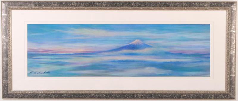 神崎 淳 富士山 版画 楽天市場】神崎淳 不二 富士山 絵画 風景画 和風 日本画 一点物