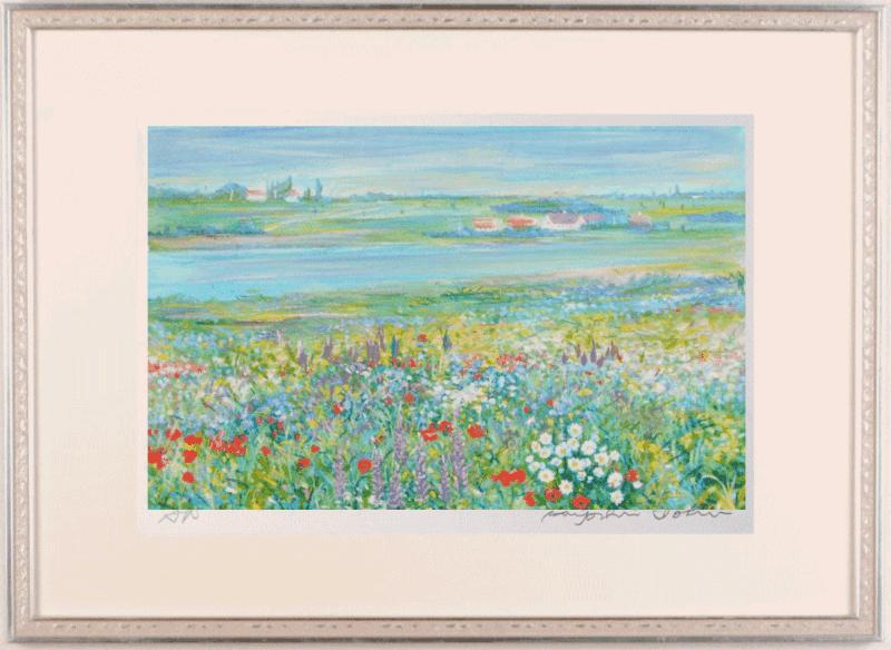 石井清 森の小道・S・G 神奈川県横浜ふるさと村 絵画 風景画 ジークレー 版画 インテリア プレゼント コレクション 新築祝い 開店祝い 新品額付き