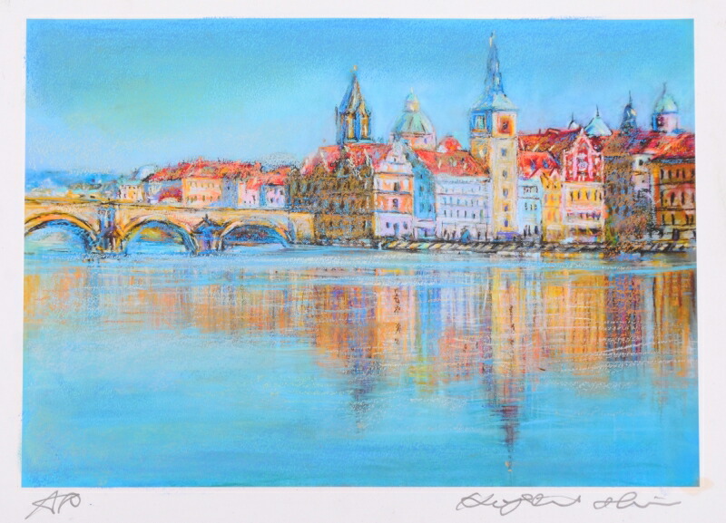 楽天市場】【作家名】若松愛子【作品名】夢の中の街 : アート