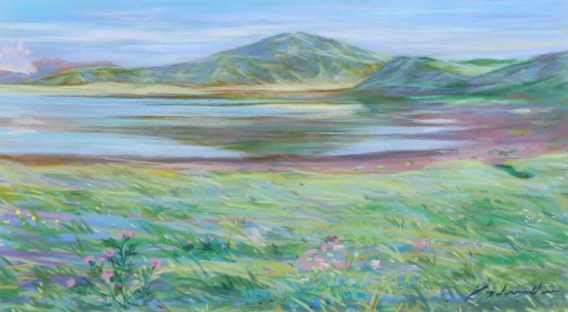 楽天市場】【作家名】石井清 【作品名】雲海 阿蘇 風景画 絵画