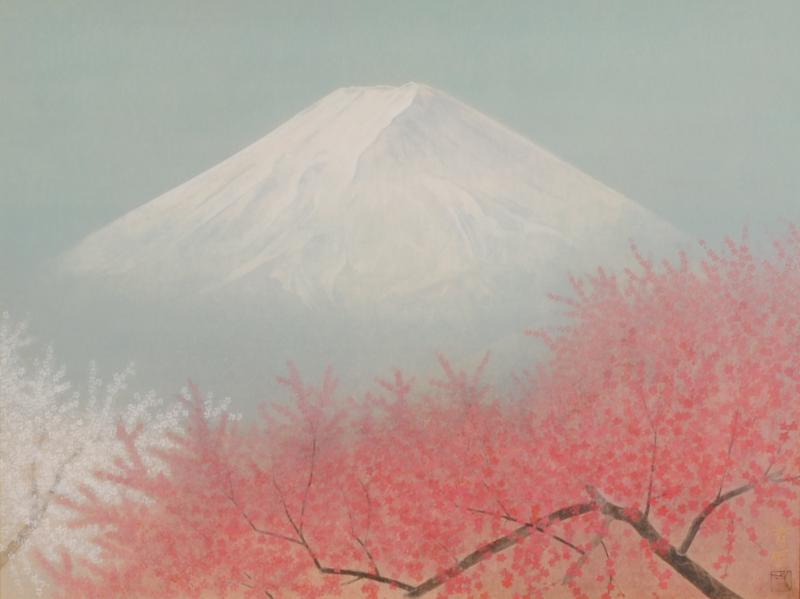 楽天市場】花 絵画 菊 日本画 和風 木版画 山口蓬春 「菊」 額