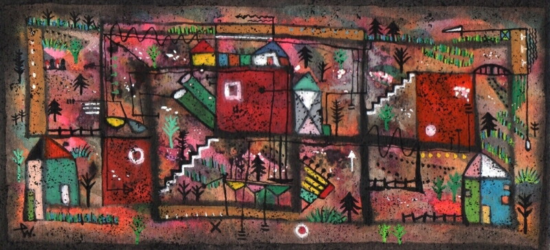 長谷川勢津子　リトグラフ　　6/10 現代アート 絵画 抽象画 モダンアート 絵 リトグラフ 版画