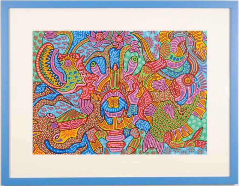 苦悩する者たち　　一点物の版画作品　絵画　芸術 kaiga-797-5.jpg