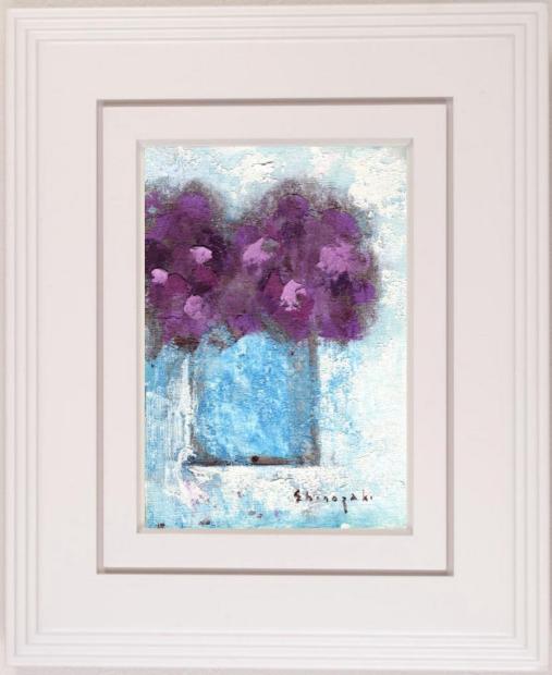絵画　油絵　原画　一点物　花　紫陽花　ピンク　　　　可憐　SM 177b934da7a3e89573b01404e6793e