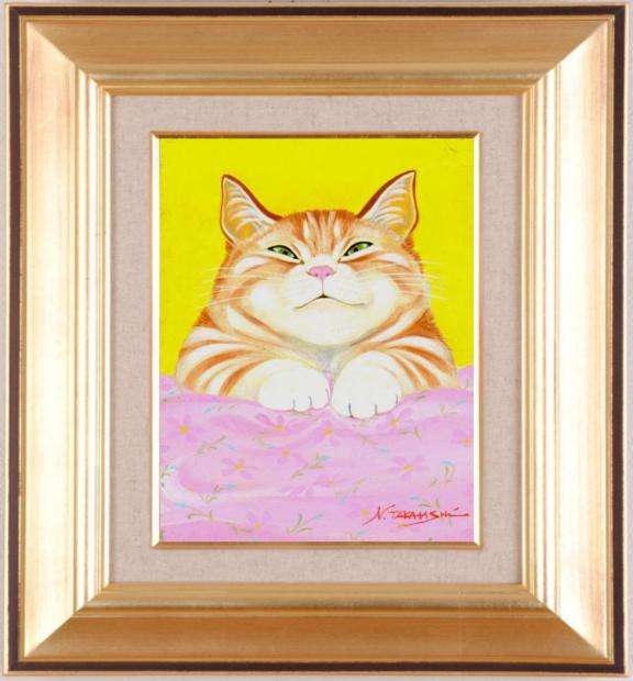楽天市場】質屋 新作保証 希少 絵画 画家 藤城清治 幸せを呼ぶ猫