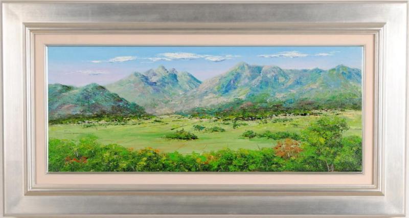 絵画 松浦敬文 水辺の城 （希望）10号 油彩画 油絵 風景画 開運 風水画 絵画 油絵 水辺の城 (松浦敬文) 【肉筆】【油絵】【外国の風景