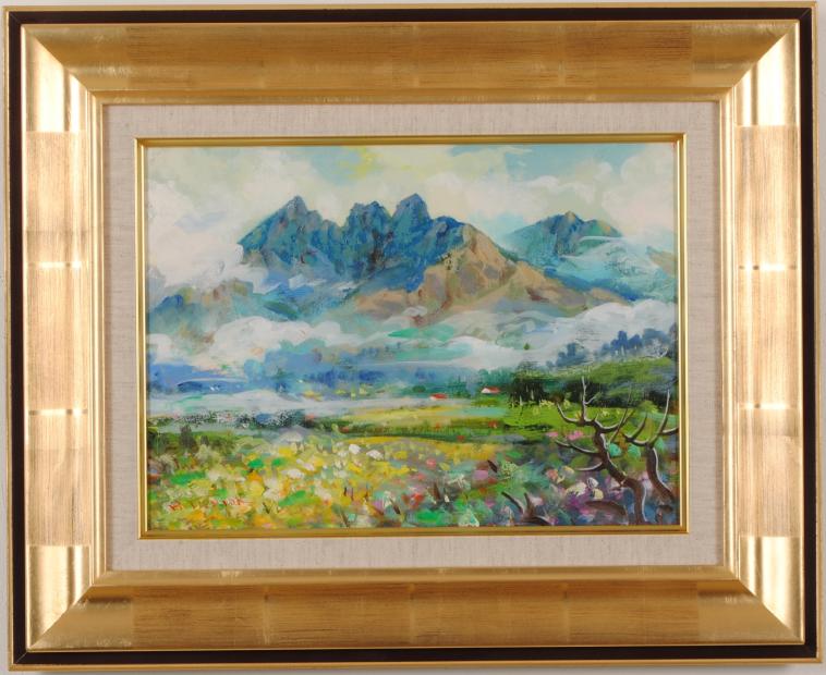 楽天市場】【作家名】西村淳 【作品名】根子岳 阿蘇 風景画 絵画
