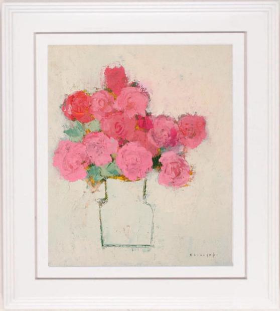 楽天市場】絵画 関口正男 日本画 『薔薇』 花 静物 一点物 美術