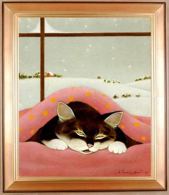 楽天市場】ゴヴィンダー・ナズラン SCRATCH＆SNIFF 猫 絵画 インテリア