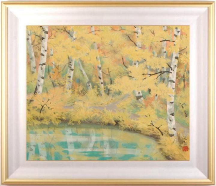 楽天市場】絵画 林与三郎 油絵・油彩画 『篠山晩秋（兵庫県