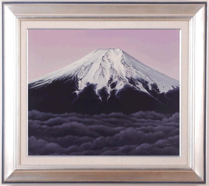 楽天市場】神崎淳 不二 富士山 絵画 風景画 和風 日本画 一点物