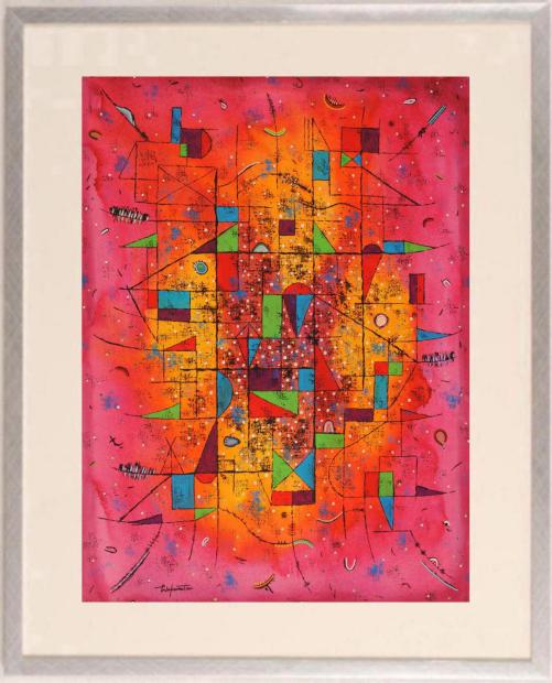 楽天市場】絵画 井上公三 金色のくだもの 抽象画 現代アート