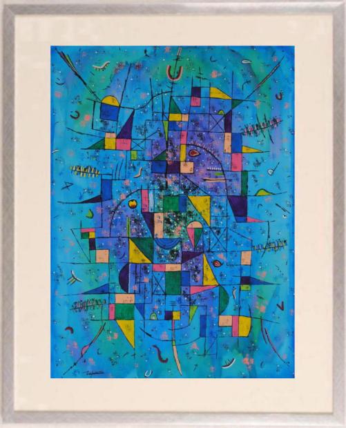 楽天市場】抽象画 絵画 現代アート 水彩画 若松愛子 works L-4 楽天市場】抽象画 絵画 現代アート 水彩画 若松愛子 works L-4