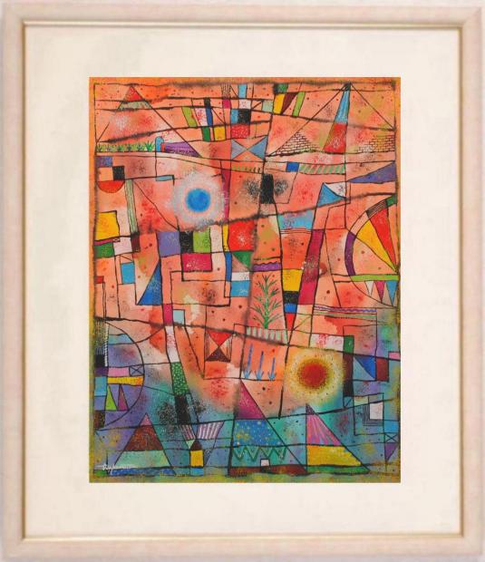 楽天市場】抽象画 絵画 現代アート 水彩画 若松愛子 works L-4