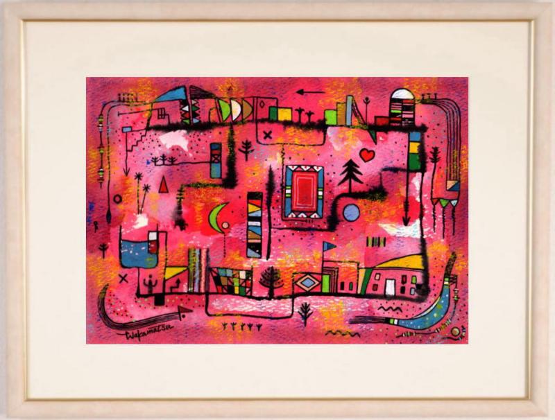 楽天市場】絵画 井上公三 金色のくだもの 抽象画 現代アート