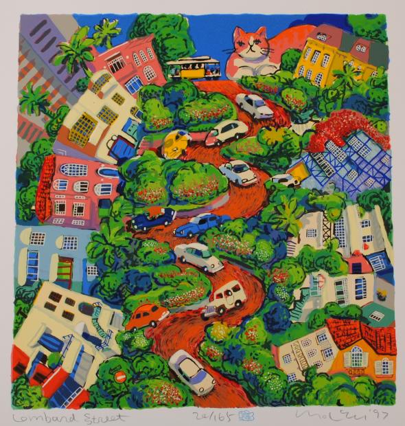 楽天市場】マイケル・ルー NYNYファジー ポップアート 絵画 猫