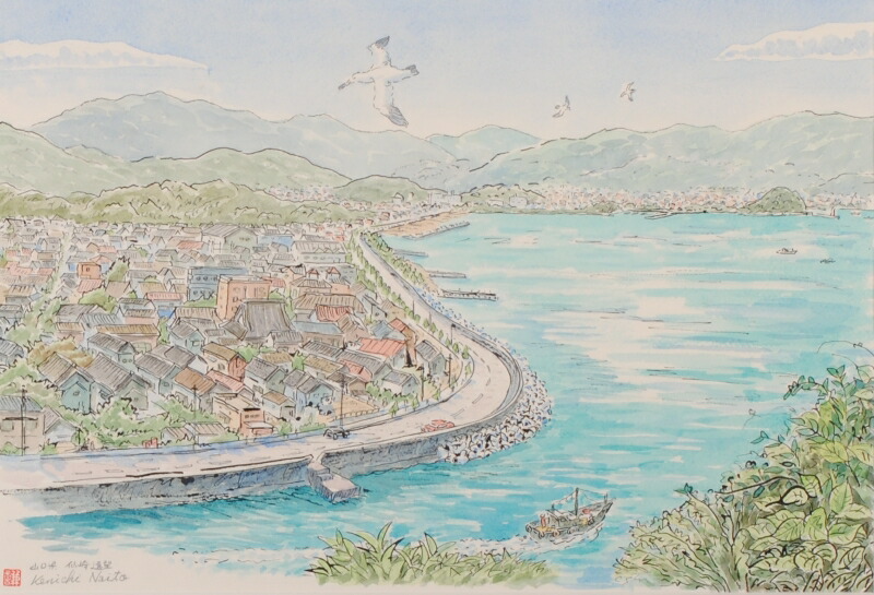 楽天市場】原田泰治 新しい年 インテリア 絵画 風景画 山形県西