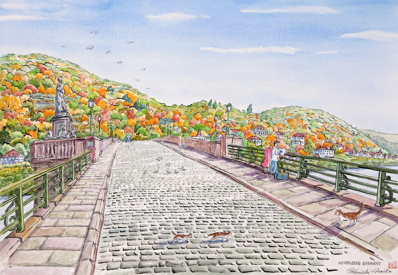 楽天市場】【作家名】内藤謙一 【作品名】ハイデルベルク3 ドイツ 風景