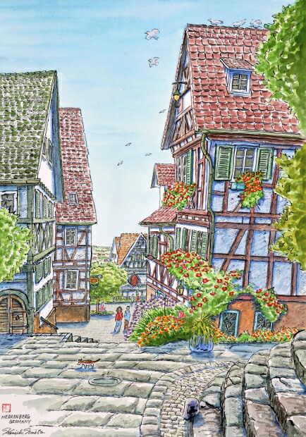 楽天市場】【作家名】内藤謙一 【作品名】ハイデルベルク・2 ドイツ