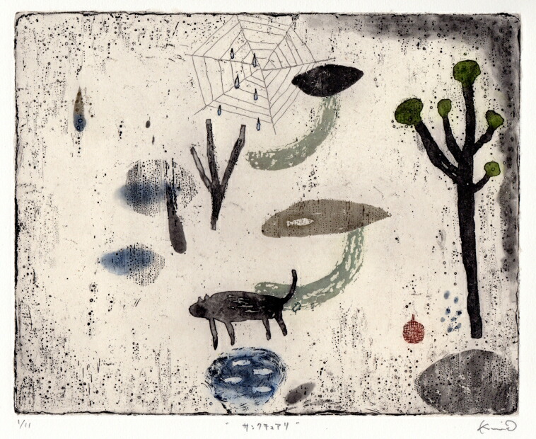 楽天市場】抽象画 絵画 銅版画 エッチング オバタクミ