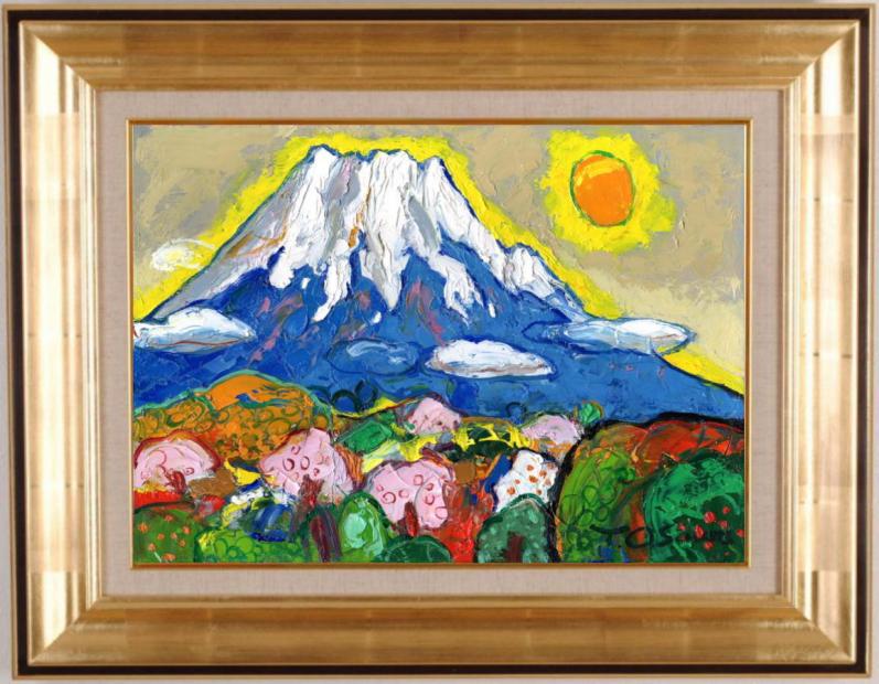 楽天市場】富士山 絵画 風景画 和風 インテリア リトグラフ 版画