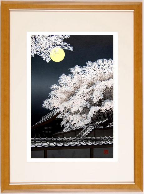 【専用】宮本秋風　「野桜」　「秋の名残り」サイン入り　版画　木版画　美術品 専用】宮本秋風 「野桜」 「秋の名残り」サイン入り 版画 木版画