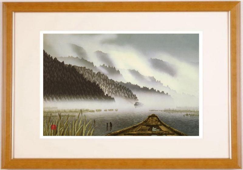 楽天市場】絹本 肉筆画 額装 「 満秋 」 70×62cm 日展入選画家