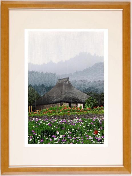 楽天市場】宮本秋風 郷愁六景「 残雪 」 木版画 【中古】 : 内田画廊