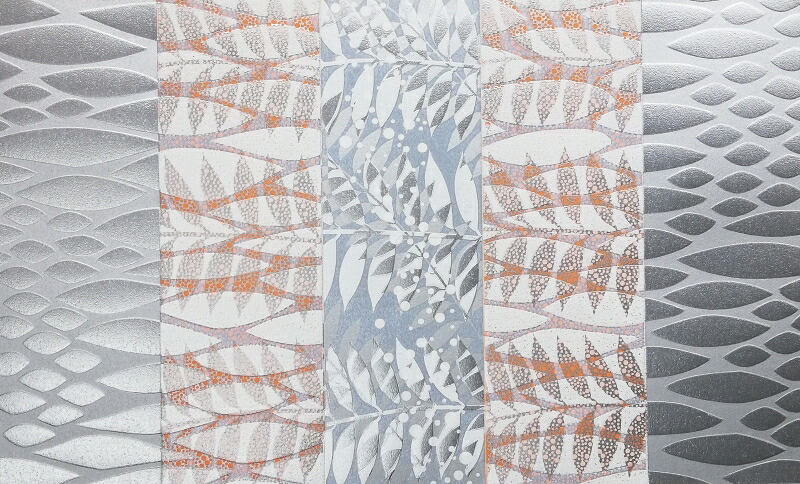 抽象画 絵画 モダンアート ナチュラルモダン 木版画 白駒一樹 「組曲5-2」 額付き 国内送料無料|アートギャラリーモトカワ