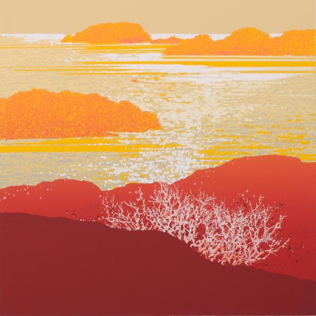 楽天市場】池上壮豊 蒼い海から 海 絵画 風景画 シルクスクリーン 版画