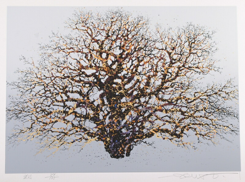 楽天市場】池上壮豊 想林 木 絵画 シルクスクリーン 版画 インテリア