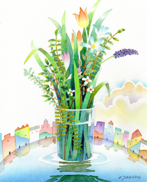 浜田泰介『雨後のネバ河畔』水彩画 絵画 楽天市場】絵画 浜田泰介 水彩画 『雨後のネバ河畔』 街 外国