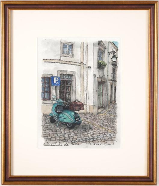 楽天市場】高橋文平 カステロ・デ・ヴィデ・5 ポルトガル 絵画 風景画