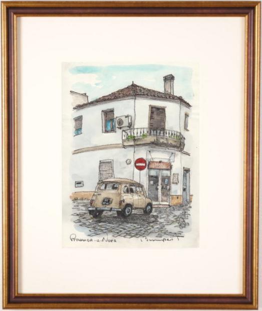 楽天市場】高橋文平 リスボンの市電・2 ポルトガル 絵画 風景画