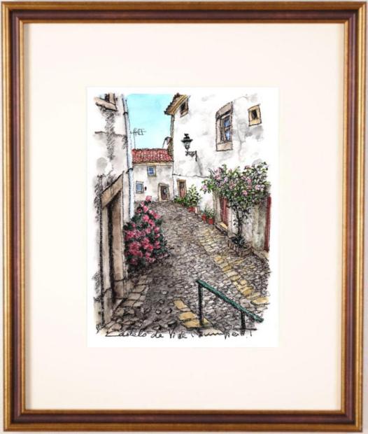 楽天市場】高橋文平 カステロ・デ・ヴィデ・5 ポルトガル 絵画 風景画