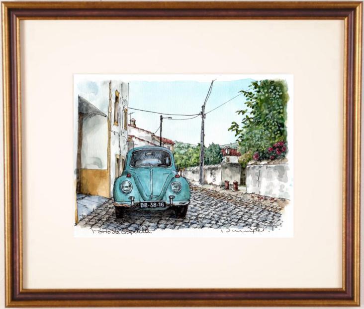 楽天市場】高橋文平 カステロ・デ・ヴィデ・5 ポルトガル 絵画 風景画