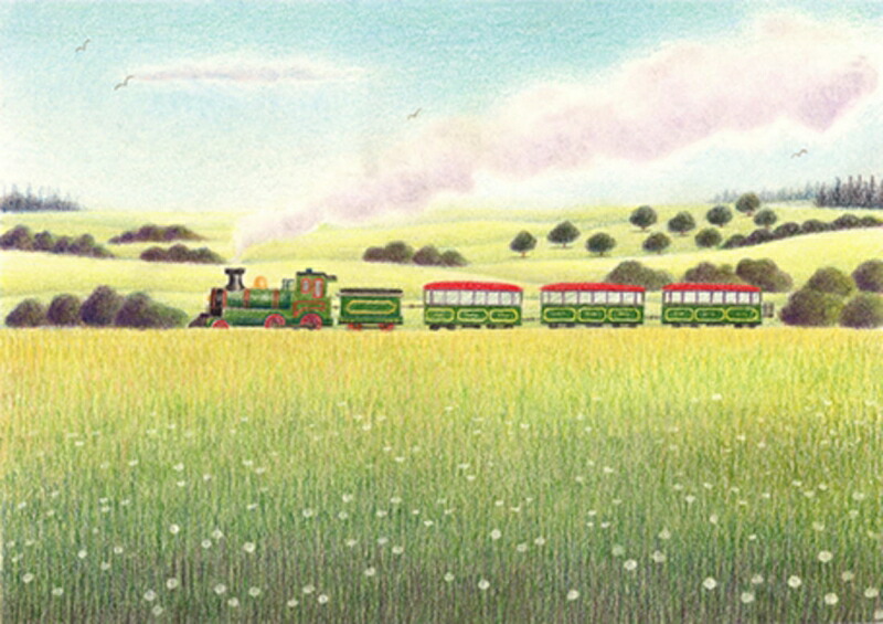 楽天市場】渡辺美香子 夢 絵画 車 鳥 家 ジークレー 版画