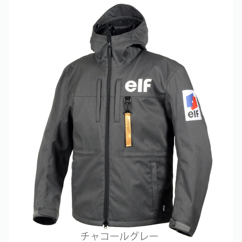 ELF エルフ EJ-W122 クラシックロゴジャケット チャコールグレー SS～4Lサイズ ウインタージャケット｜モトキチ