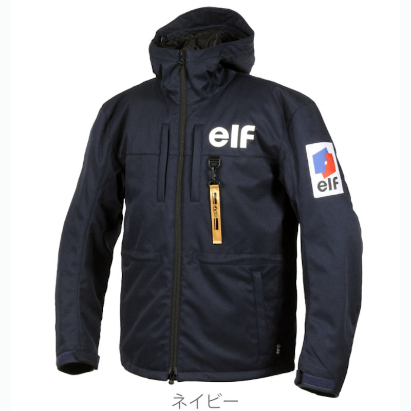 ELF エルフ EJ-W122 クラシックロゴジャケット ネイビー SS～4Lサイズ ウインタージャケット