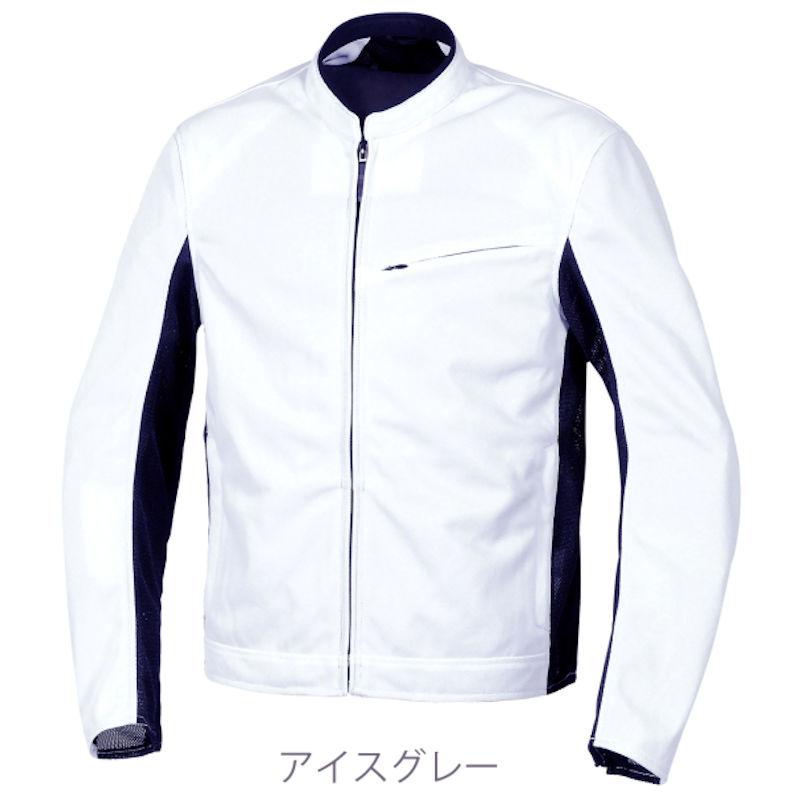 FJ-S221 FLAGSHIP フラグシップ フラックスベントジャケット アイスグレー M～4Lサイズ バイク用ジャケット 春夏用 メッシュジャケット 25年春夏モデル プロテクター 肩 肘 背中
