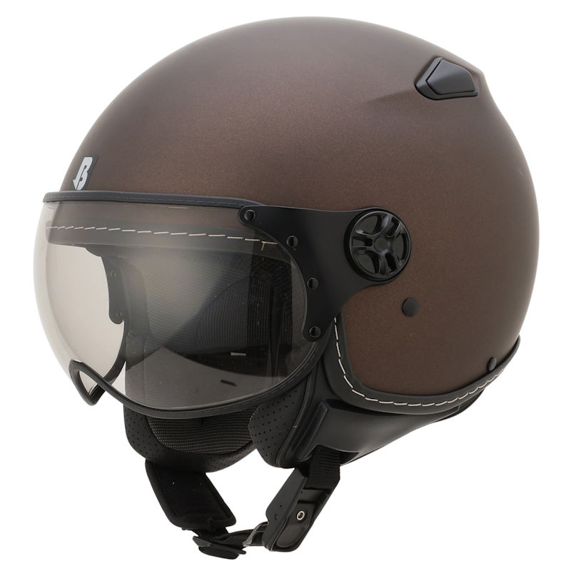 【在庫あり】ZV211K-BRBR BARKIN-V バーキン ジェットヘルメット マットシャインブラウン FREEサイス画像